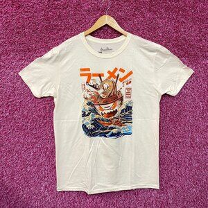 Great Ramen of Kanagawa Kaiju Ramen Threadless Pop Art Tee L